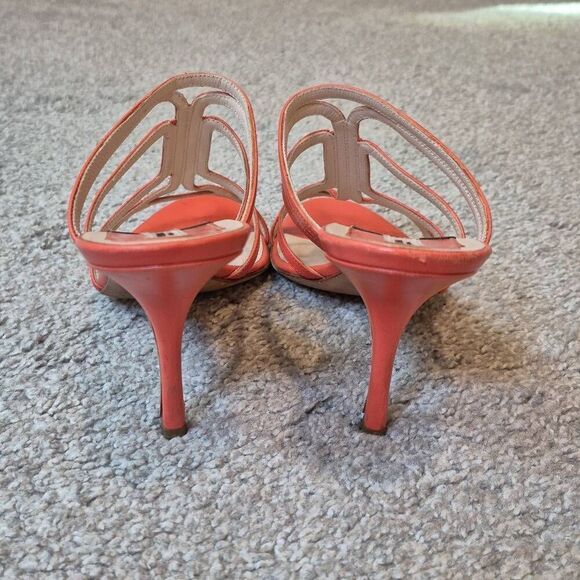 Prada Women’s Shoes Open Toe Heels Size US  8.5 EU 39 - Picture 8 of 9